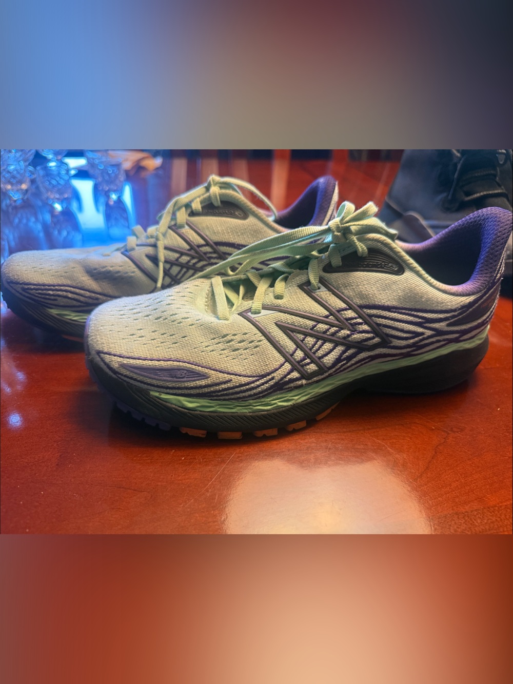 New Balance Fresh Foam 860 light Green and Purple Women's Running Shoes